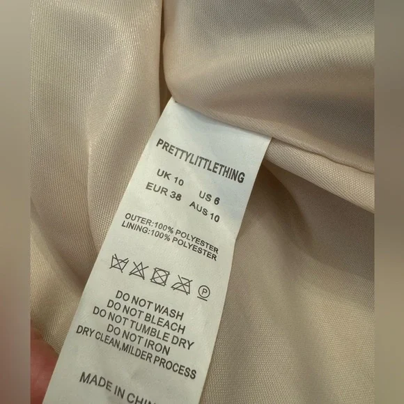 PrettyLittleThing Snake Print Puffer Jacket, sz 6 - Picture 7 of 8